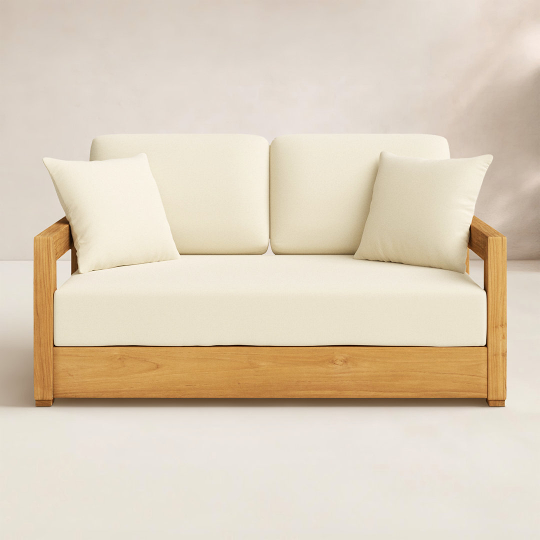Melrose 52.75" Wide Loveseat with Cushions